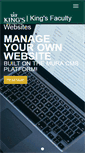 Mobile Screenshot of kingsfaculty.ca