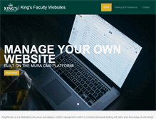 Tablet Screenshot of kingsfaculty.ca